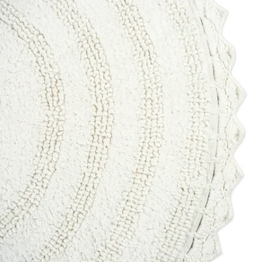 Kirkland's Home Large Crochet Round Bath Mat- Bathroom Rugs