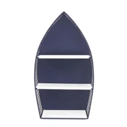 Kirkland's Home Large Navy And White Rowboat Bookshelf, 30 In.- Shelves