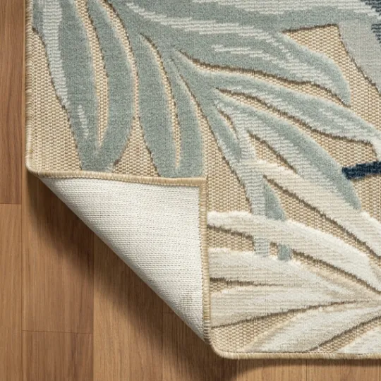 Kirkland's Home Large Print Tropical Leaf Outdoor Area Rug, 5X7- Outdoor Rugs