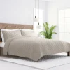 Kirkland's Home Latte Stitched Diamond 3-Pc. King Quilt Set- Quilts