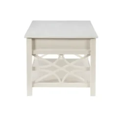 Kirkland's Home Lattice Raised Top Storage Coffee Table- Coffee Tables
