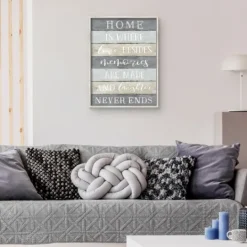 Kirkland's Home Laughter Never Ends Framed Canvas Art Print- Wall Quotes & Signs