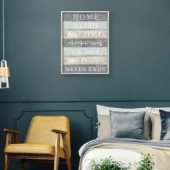 Kirkland's Home Laughter Never Ends Framed Canvas Art Print- Wall Quotes & Signs