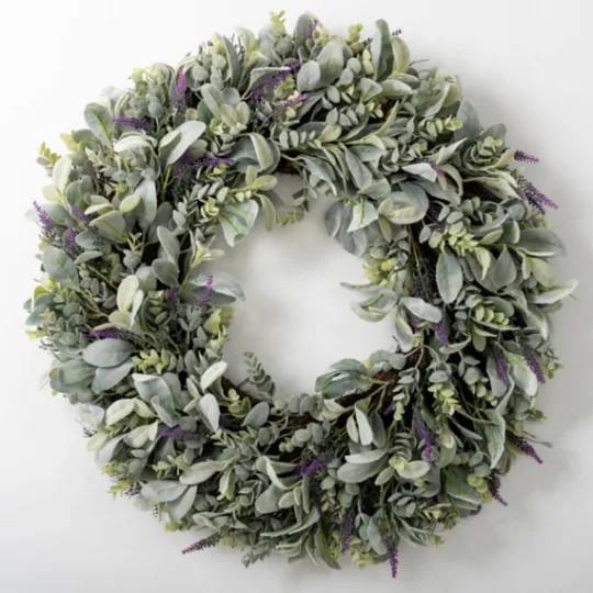 Kirkland's Home Lavender And Lamb'S Ear Wreath- Wreaths