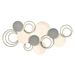 Kirkland's Home Layered Herringbone Plates Wall Plaque- Wall Plaques