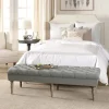 Kirkland's Home Layla Button Tufted Bench- Benches & Ottomans
