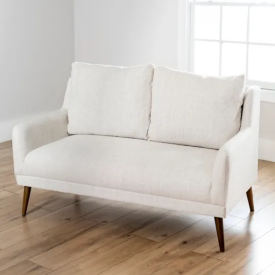 Kirkland's Home Layla Vanilla Speckle Loveseat- Sofas & Loveseats