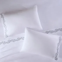 Kirkland's Home Leafy Vine Hem Microfiber 4-Pc. Full Sheet Set- Bed Sheets
