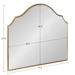 Kirkland's Home Leanna Gold Arched Frame Mirror- Decorative Mirrors