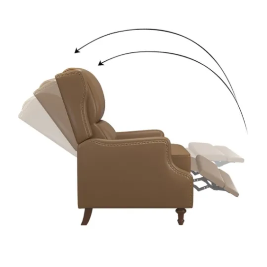 Kirkland's Home Leather Nailhead Trim Classic Recliner- Accent Chairs