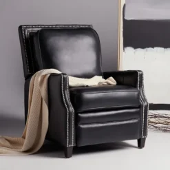 Kirkland's Home Leather Nailhead Trim Recliner- Accent Chairs