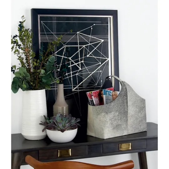 Kirkland's Home Leather Textured Magazine Rack- Baskets & Boxes