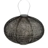 Kirkland's Home Led Oval Taupe Outdoor Hanging Lantern- Outdoor Lighting