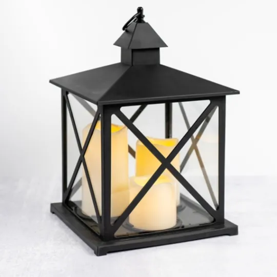 Kirkland's Home Led 3-Pillar Candle Lantern- Lanterns