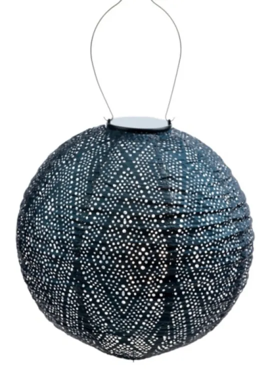 Kirkland's Home Led Round Dark Outdoor Hanging Lantern- Outdoor Lighting