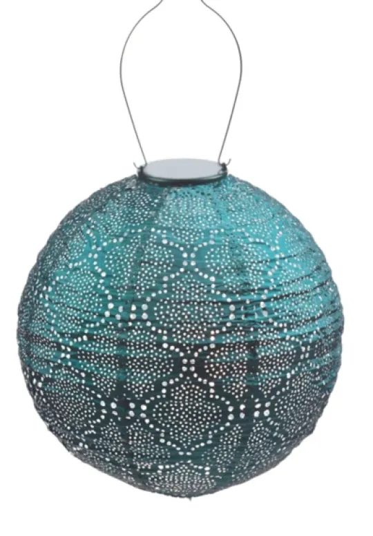 Kirkland's Home Led Round Sea Outdoor Hanging Lantern- Outdoor Lighting