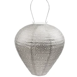 Kirkland's Home Led Taupe Balloon Outdoor Hanging Lantern- Outdoor Lighting