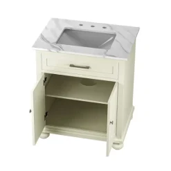 Kirkland's Home Leonhard Marble Sink Vanity- Bathroom Furniture