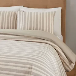 Kirkland's Home Liam Striped Full/Queen 3-Pc. Duvet Set- Duvets