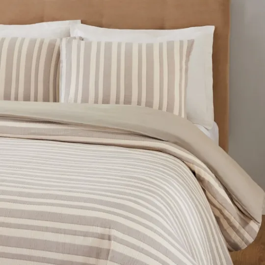 Kirkland's Home Liam Striped King 3-Pc. Duvet Set- Duvets