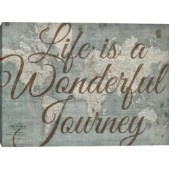 Kirkland's Home Life Is A Wonderful Journey Canvas Art Print- Wall Quotes & Signs