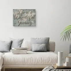 Kirkland's Home Life Is A Wonderful Journey Canvas Art Print- Wall Quotes & Signs