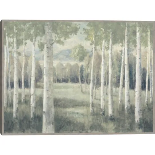 Kirkland's Home Light Aspens Forest Framed Wall Art- Framed Art