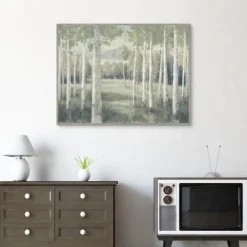 Kirkland's Home Light Aspens Forest Framed Wall Art- Framed Art
