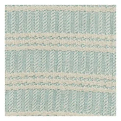 Kirkland's Home Light Blue And Ivory Striped Cotton Throw- Blankets & Throws