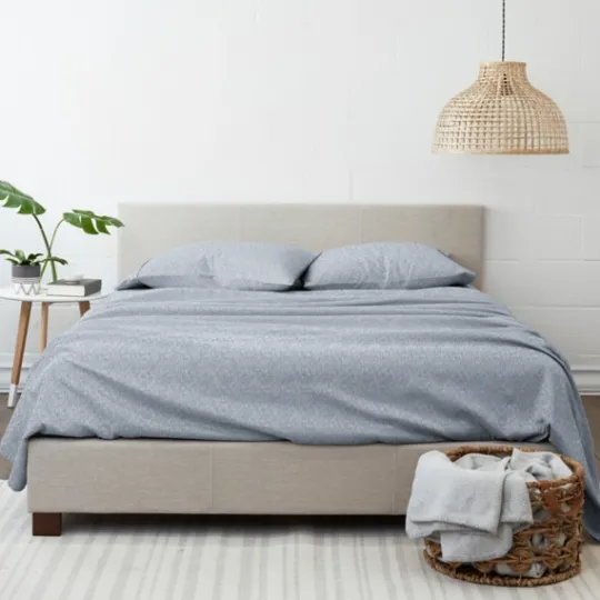 Kirkland's Home Light Chambray 4-Pc. Full Bed Sheet Set- Bed Sheets