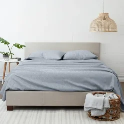 Kirkland's Home Light Chambray 4-Pc. Queen Bed Sheet Set- Bed Sheets