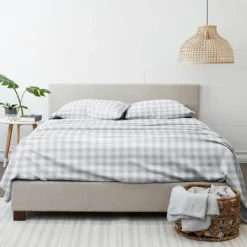 Kirkland's Home Light Country Plaid 4-Pc. Queen Bed Sheet Set- Bed Sheets