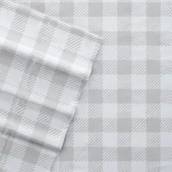 Kirkland's Home Light Country Plaid 4-Pc. Queen Bed Sheet Set- Bed Sheets