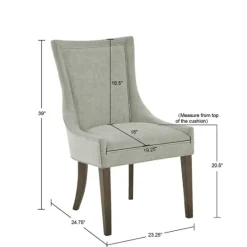 Kirkland's Home Light Curved Back Leg 2-Pc. Dining Chair Set- Dining Chairs