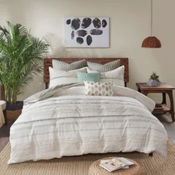 Kirkland's Home Light Embroidered Triangle Accent Pillow- Pillows