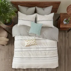 Kirkland's Home Light Embroidered Triangle Accent Pillow- Pillows