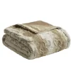 Kirkland's Home Light Faux Fur Oversized Throw Blanket- Blankets & Throws