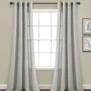 Kirkland's Home Light Faux Linen Curtain Panel Set, 84 In.- Curtains & Drapes