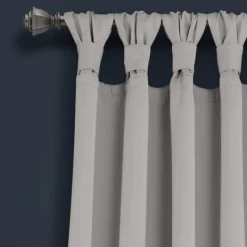 Kirkland's Home Light Knotted Curtain Panel Set, 95 In.- Curtains & Drapes