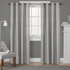 Kirkland's Home Light Lila Curtain Panel Set, 108 In.- Curtains & Drapes