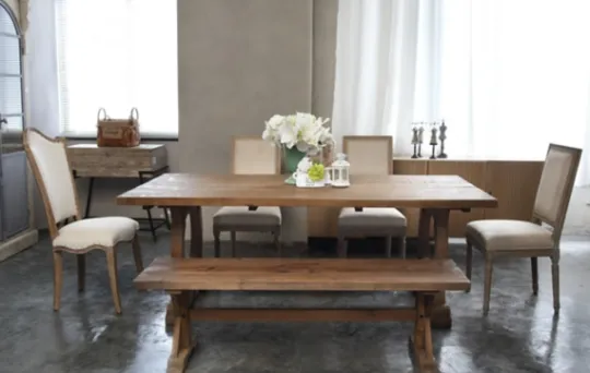 Kirkland's Home Light Reclaimed Wood Hourglass Base Bench- Benches & Ottomans