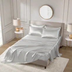 Kirkland's Home Light Satin 6-Pc. California King Sheet Set- Bed Sheets
