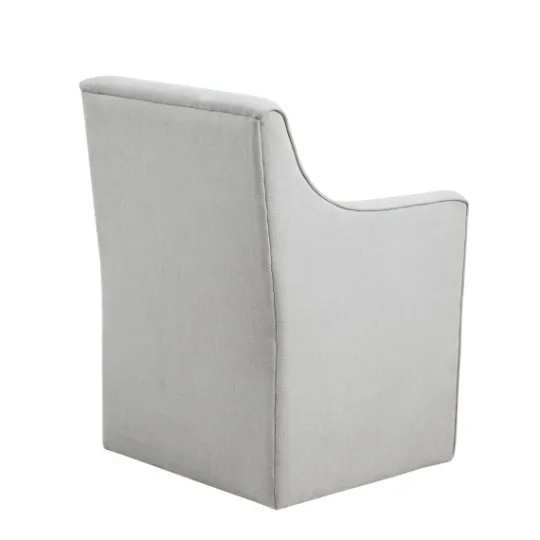 Kirkland's Home Light Slipcover Dining Chair With Casters- Dining Chairs