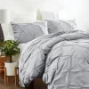 Kirkland's Home Light Soft Pinched 3-Pc. King Duvet Cover Set- Duvets