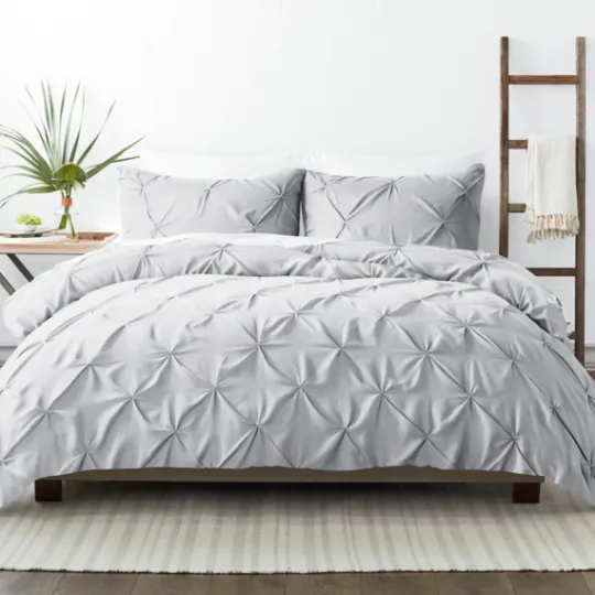 Kirkland's Home Light Soft Pinched 3-Pc. King Duvet Cover Set- Duvets