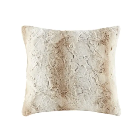 Kirkland's Home Light Textured Faux Fur Pillow- Pillows