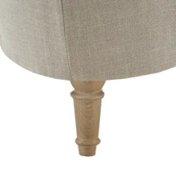 Kirkland's Home Light Tufted Button Martha Stewart Ottoman- Benches & Ottomans