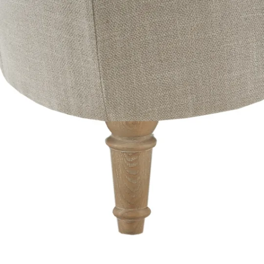 Kirkland's Home Light Tufted Button Martha Stewart Ottoman- Benches & Ottomans