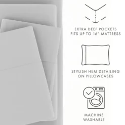 Kirkland's Home Light Ultra Soft 4-Pc. Full Sheet Set- Bed Sheets