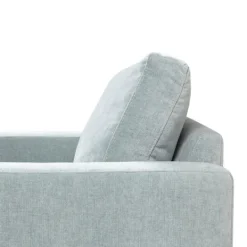 Kirkland's Home Light Velvet And Chrome Accent Chair- Accent Chairs